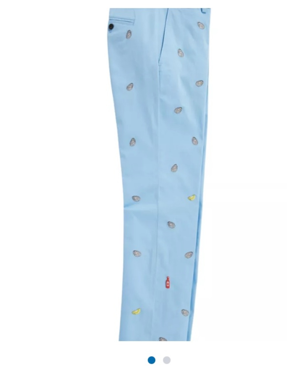 Vineyard Vines Breaker Pants Mens 36x30 Blue
Embroidered Oyster Lemon hot sauce